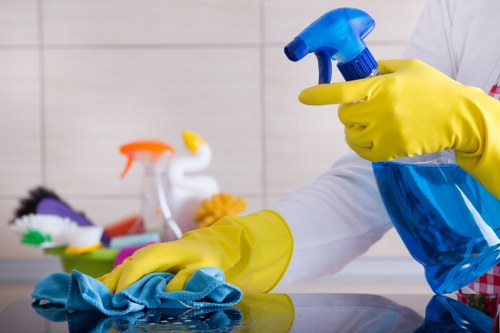 After builders cleaning for a refurbished property in SW7