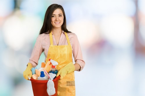 Local cleaners preparing a South Kensington property for handover