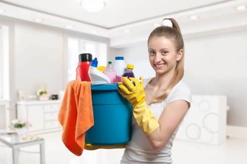Deep cleaning carpets in a commercial property near Gloucester Road